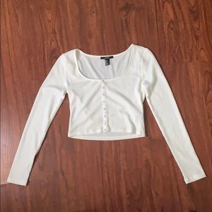 Crooped thermal shirt